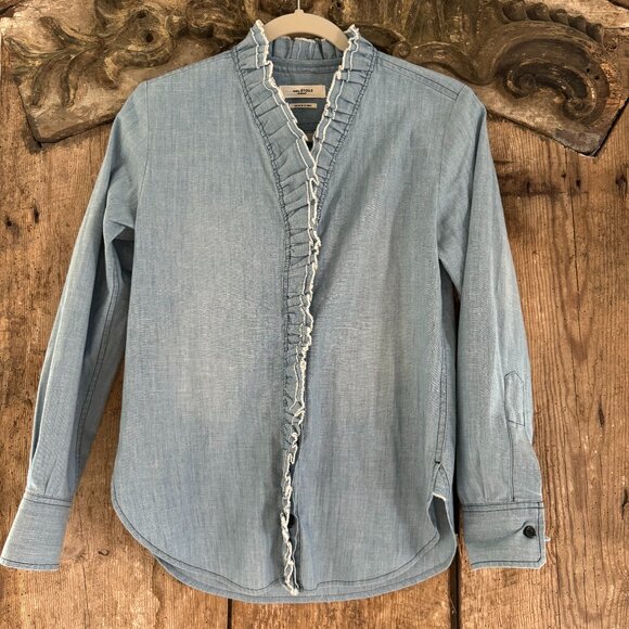 Isabel Etoile Marant size 34 Denim button down shirt. - Picture 1 of 3